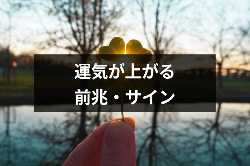 運気が上がるときはスピリチュアルな前兆がある 12の幸運サインと運気を上げる方法 出会いをサポートするマッチングアプリ 恋活 占いメディア シッテク