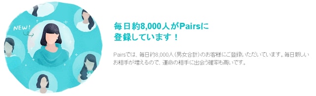 Pairs(ペアーズ) 退会期間中にも新しい人がどんどん登録している