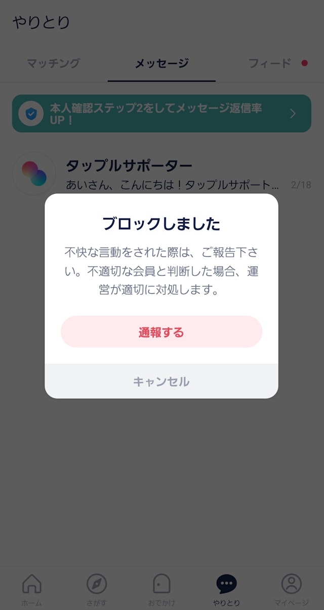 タップル【3】自己紹介を相手から見れなくする方法