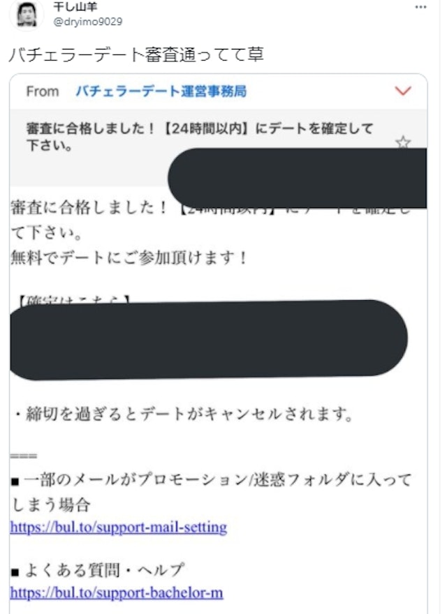バチェラーデート審査制マッチングサイト「バチェラーデート」は審査に落ちやすいって本当?