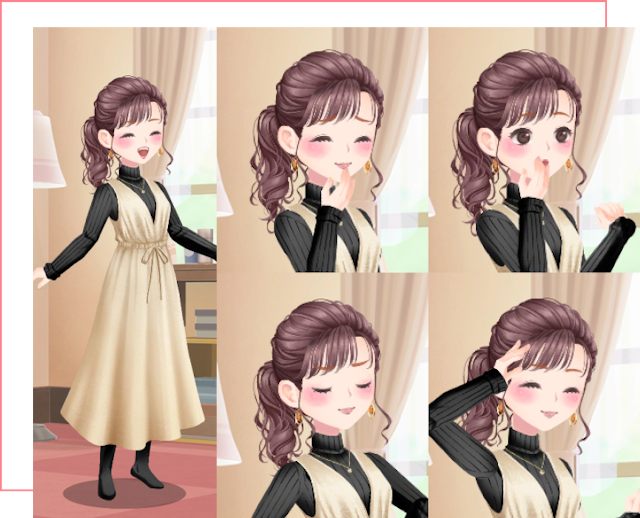 マッチングアプリ多彩な感情モーション