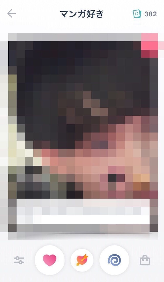 タップル 「いいかも」「イマイチ」を振り分けるフリック画面で使う