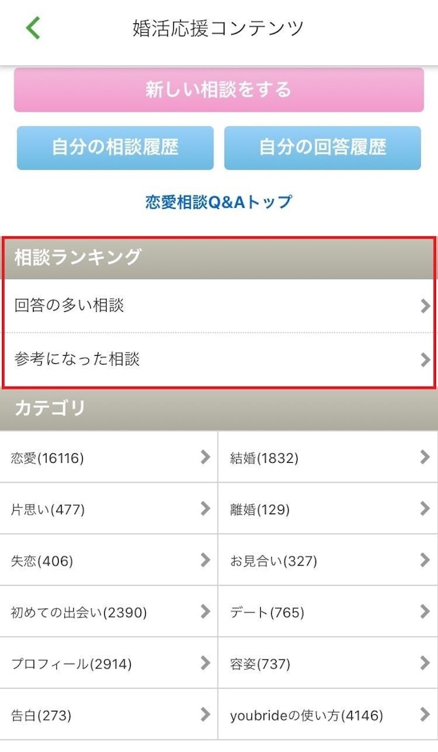 ユーブライド 相談ランキングが便利